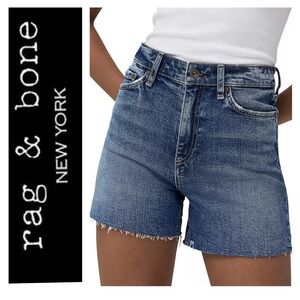 rag & bone Nina High-Rise Denim Shorts 26